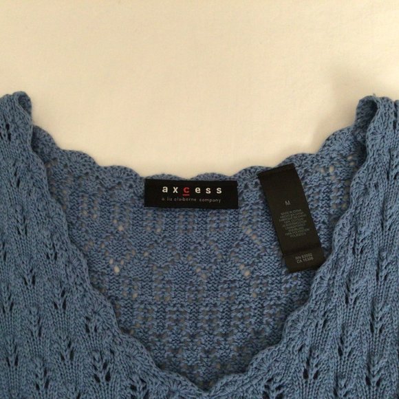 Axcess - a Liz Claiborne Company Blue Sweater vest with matching camisole - Picture 5 of 7